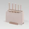 Conjunto de facas com bloco Maestro MR-1412-BEIGE + conjunto de tábuas de corte bege