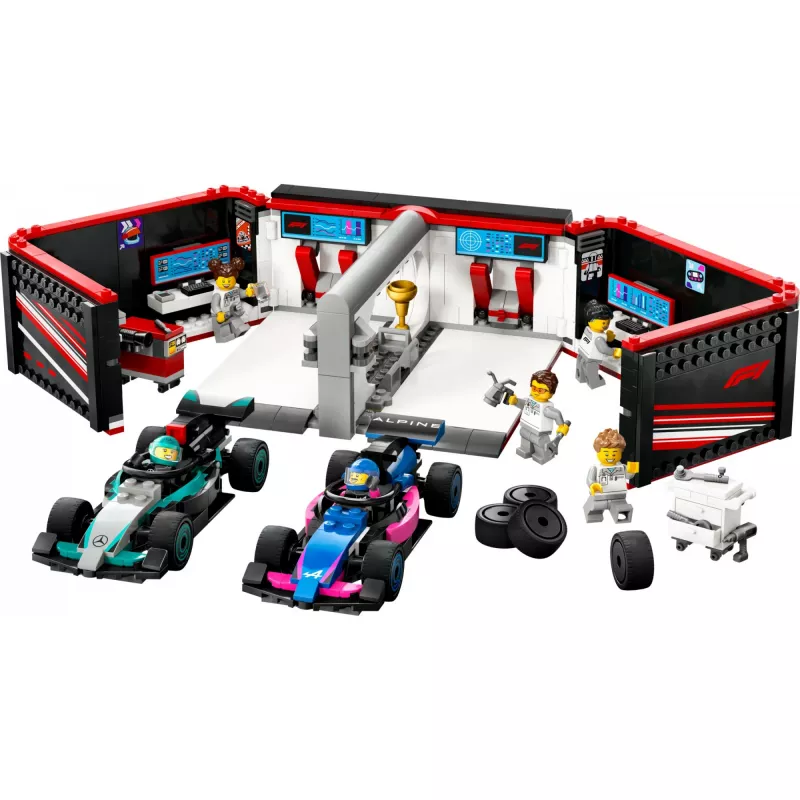 LEGO CITY 60444 Garagem F1 e carros Mercedes-AMG e Alpine