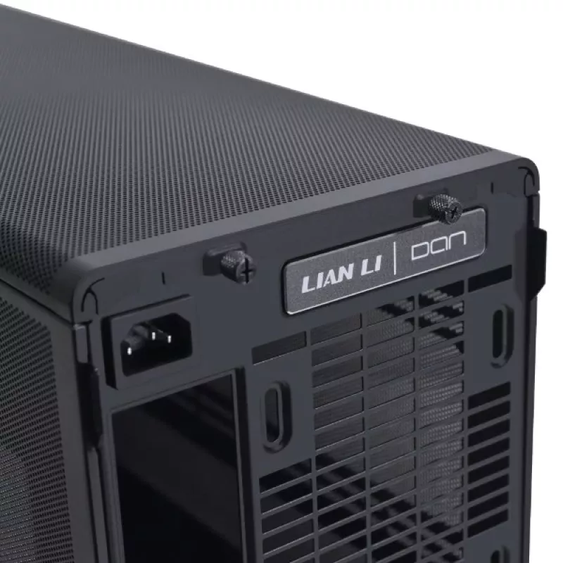 Caixa para PC Lian Li A3-mATX Torre Micro — Micro-ITX/Micro-ATX, Wood & Preto, suporta fontes de alimentação ATX/SFX/SFX-L