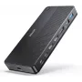 Docking station UNITEK D1103A01 USB4 com fio preto 100W Power Delivery