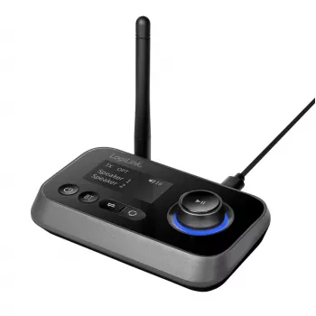 Transmissor/receptor de áudio Bluetooth LogiLink BT0062 BT 5.0 alcance 10 m