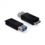 Adaptador USB 3.0-A fêmea para micro USB 3.0-B macho DeLOCK 65183