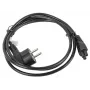 Cabo de alimentação Lanberg CA-C5CA-11CC-0018-BK preto 1,8 m CEE7/7 conector fêmea C5 (CA-C5CA-11CC-0018-BK)