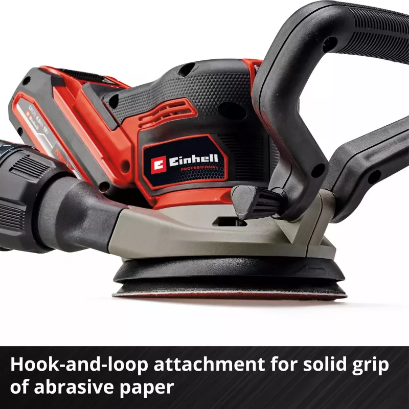Máquina de lixar pavimentos EINHELL TP‑RS 18/32 Li BL Solo — 24.000 rpm, preto/vermelho, 1,11 kg