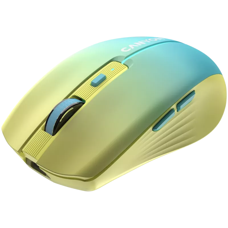 Rato CANYON MW-44 Wireless Charge Amarelo Azul