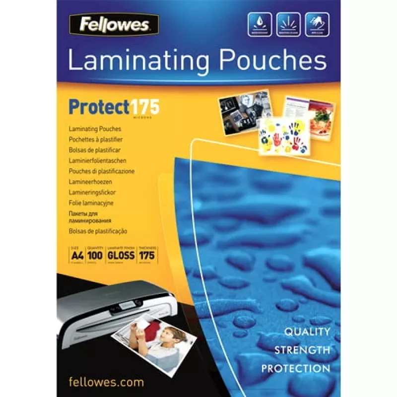 PELÍCULAS DE LAMINAR BRILHANTES/A4 175 100ST 5308703 FELLOWES