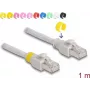 Cabo de rede DeLOCK RJ45 Cat.6A S/FTP 1 m cinzento
