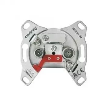 Tomada de antena coaxial Axing BSD02100 cinzento