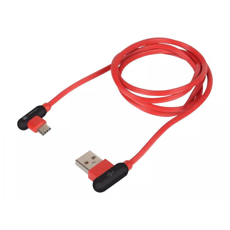 Cabo USB NATEC NKA-1201 USB 2.0 1 m USB A USB C preto vermelho