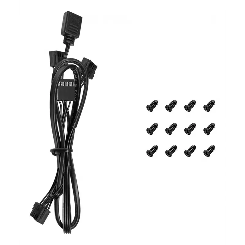 DeepCool FL12 3-in-1 ventoinhas de caixa de 120 mm (3 un.), 500-2150 rpm, rolamento de fluido dinâmico, 32 dB, pretas