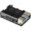 JOY-IT RPI CASE ALU07F - Caixa para Raspberry Pi 4, alumínio, ventoinha, preto (RB-ALUCASEP4+07FAN)