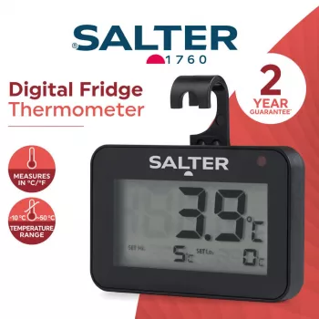 Termómetro digital de frigorífico Salter SA00574BFEU12 com LCD, intervalo de temperatura -20 a 50°C