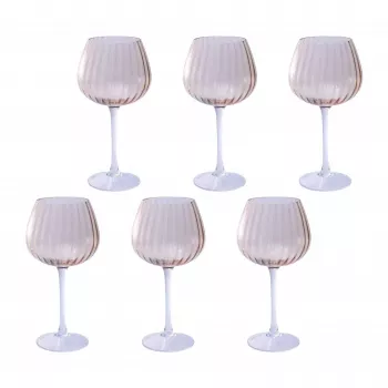 Conjunto de 6 copos Rose&Tulipani U20177611N24-Z, cada com 460 ml de capacidade