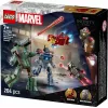 Brinquedo de construção LEGO Marvel Super Heroes Iron Man War Machine conjunto 76320, 204 peças, 2 minifiguras, 100 mm de altura