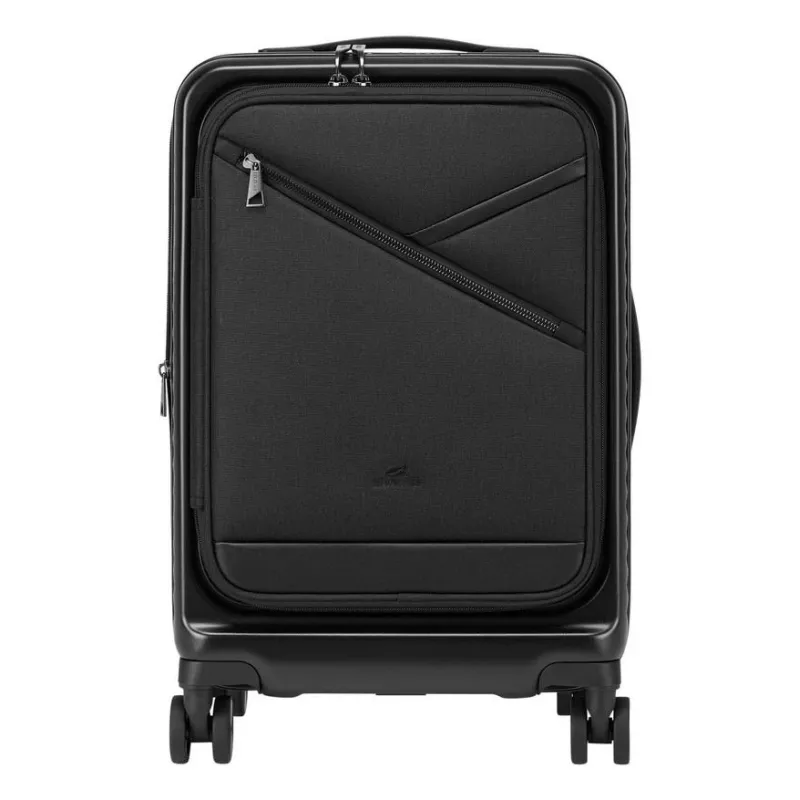 Trolley de cabina rígido Rivacase 20 polegadas modelo 8180, trolley para portátil com rodas