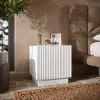 Mesa de cabeceira Cama 2 unid. LIVERTI 45x42x47 cm branco MDF/aglomerado