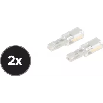 Desenrolador de cabos ShiverPeaks 71216-W-SET2 — acessório contra a torção de cabos de auscultador de telefone