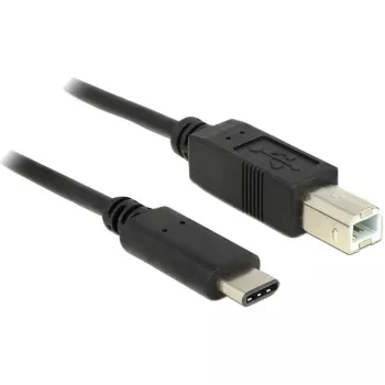Cabo USB DeLOCK 83601 USB 2.0 1m USB C USB B preto
