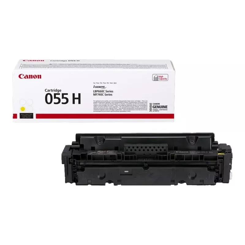 Cartucho de toner Canon 055H 1 unid. original amarelo