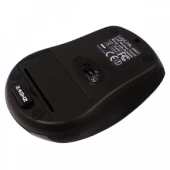 Rato LogiLink ótico sem fios 2,4 GHz mini - rato - ótico - 3 botões - sem fios - 2,4 GHz - recetor sem fios (USB) - preto (ID0031)