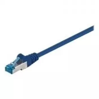Cabo de rede Goobay CAT 6a, S/FTP (PiMF), azul, 5 m – LSZH sem halogéneos, cobre (93812)