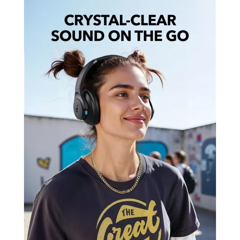Auscultadores over-ear Anker Soundcore Q11i, Bluetooth 5.0, até 20 h de bateria, microfone incorporado, cinzento-escuro