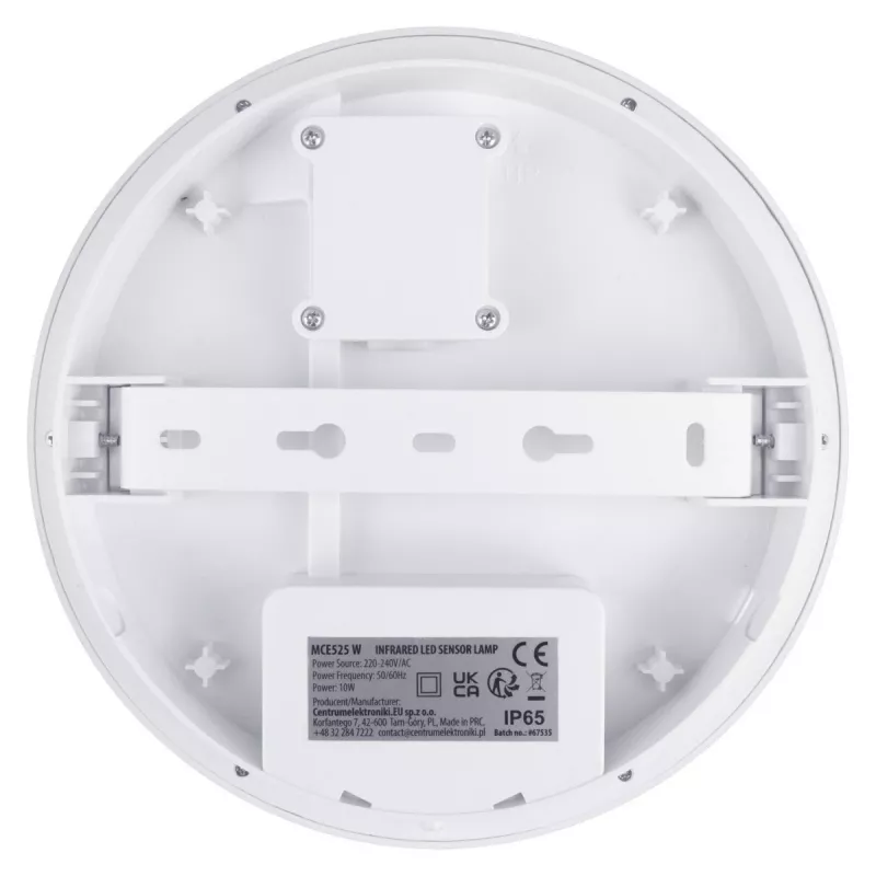 Lâmpada LED com sensor PIR MACLEAN MCE525 W — candeeiro LED exterior com sensor de movimento
