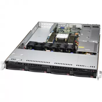 Supermicro CSE-815TQC4-R504WB3 server barebone Rack 1U preto Intel/AMD
