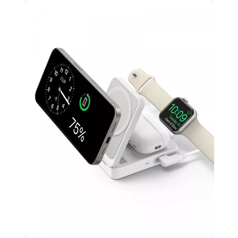 MagGo 3-in-1 15W dobrável branco UE