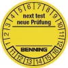 Etiquetas de ensaio Benning 300 unid. para testador de aparelhos 756212 (Ø) 30 mm Próximo ensaio (756212)