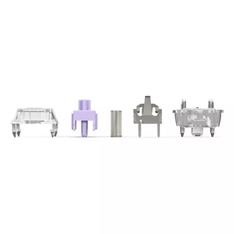 Interruptores mecânicos para teclado GLORIOUS Mako Ultralight 5-Pin MX-Stem 40g táteis pré-lubrificados, 110 unid.