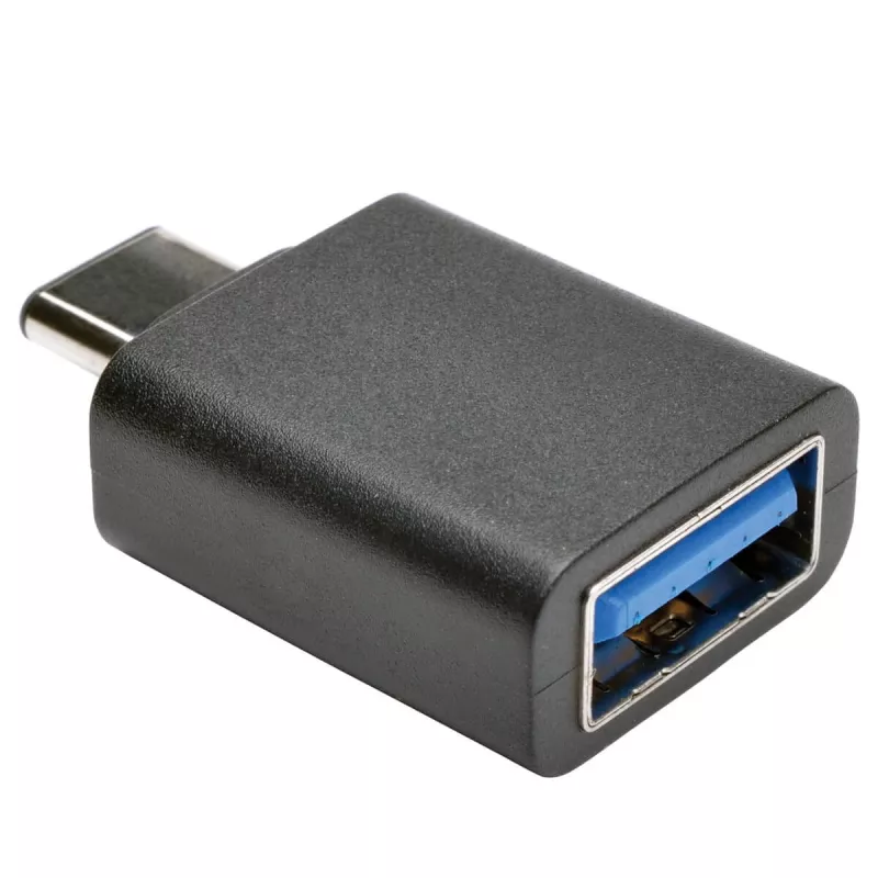 Adaptador Eaton Tripp Lite Series USB 3.1 Gen 1.5 USB-C para USB Type-A M/F 5 Gbps tablet smartphone - Adaptador USB - USB Type-A (F) para USB-C de 24 pinos (M) - USB 3.1 - preto (U428-000-F)
