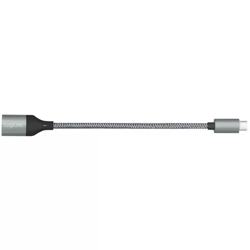 Adaptador LogiLink USB 3.2 Gen1 Type-C C/M para USB-A/F OTG alumínio 0,15 m