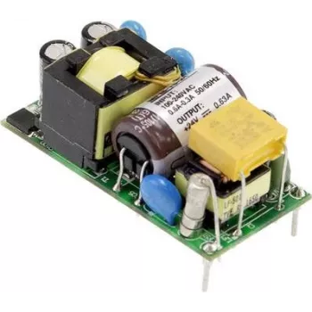 Fonte de alimentação/inversor MEAN WELL MFM-15-12, 15 W, saída 12 V, entrada 90–264 V