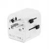 Fonte de alimentação de viagem GEMBIRD TPA-EU1A1C20-01-W 20W, USB-A 18W + USB-C 20W, tomada Schuko, entrada 100–250 V