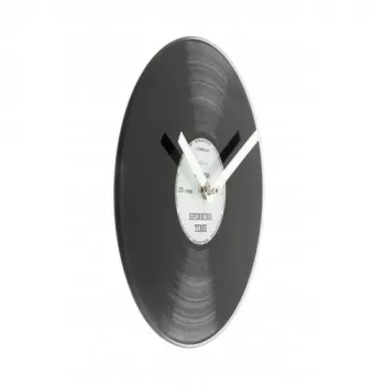 Relógio de parede NeXtime 5163 Little Spinning Time, Ø20 cm, preto