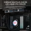 Refrigerador líquido All-in-One Corsair Nautilus 240 RS LCD 12 cm preto
