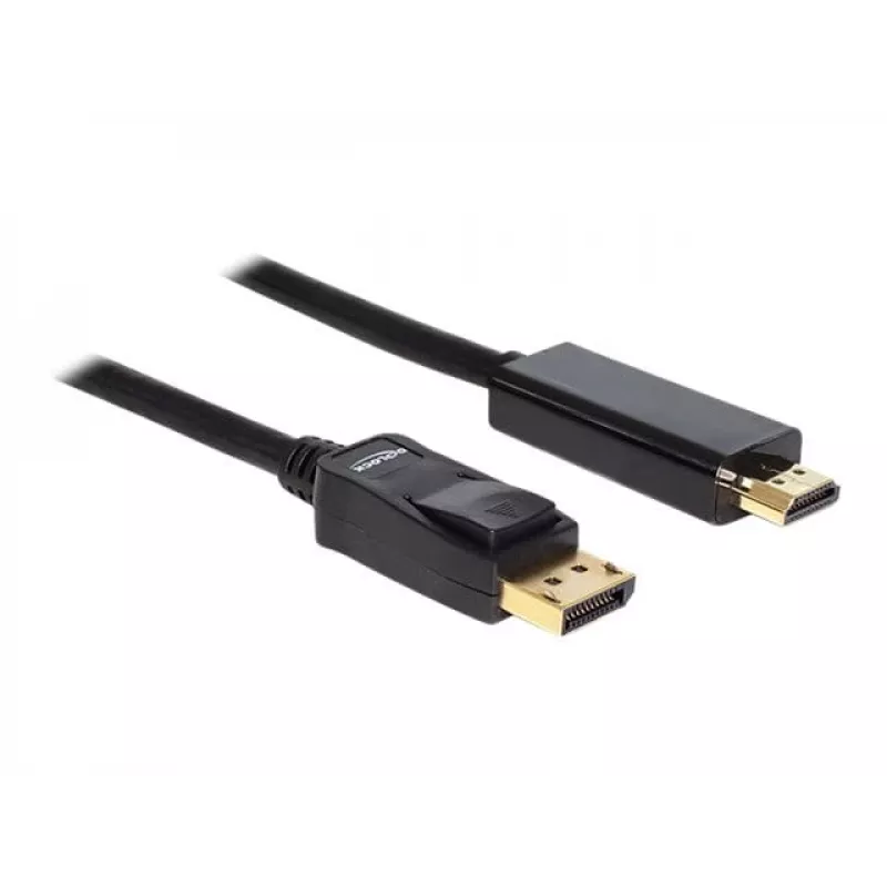 Cabo Delock DisplayPort 1.1 macho > High Speed HDMI-A macho passivo 2 m preto (82587)