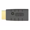 Adaptador HDMI (macho) > HDMI (fêmea), emulador EDID (preto)