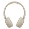 Headset JVC HA-S59W com fios e sem fios arco de cabeça música/dia a dia USB Type-C Bluetooth bege