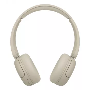 Headset JVC HA-S59W com fios e sem fios arco de cabeça música/dia a dia USB Type-C Bluetooth bege