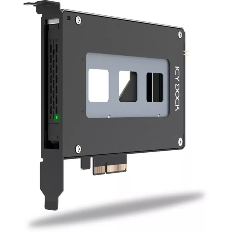 ICY Dock ToughArmor MB111VP-B - rack de armazenamento móvel - para M.2 / M.3 SSD rack móvel - 2,5 polegadas (6,4 cm) - NVMe - PCIe 4.0 x4 - Preto (MB111VP-B)