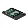 Leitor de cartões DeLOCK 91750 SATA interno cinzento