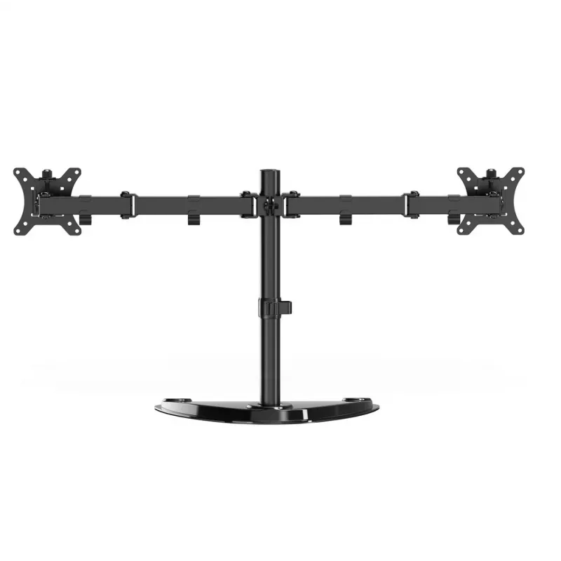 Suporte de secretária para monitor Gembird MS-D2ST-02 (rodar, inclinar, girar), 13”-32”, preto