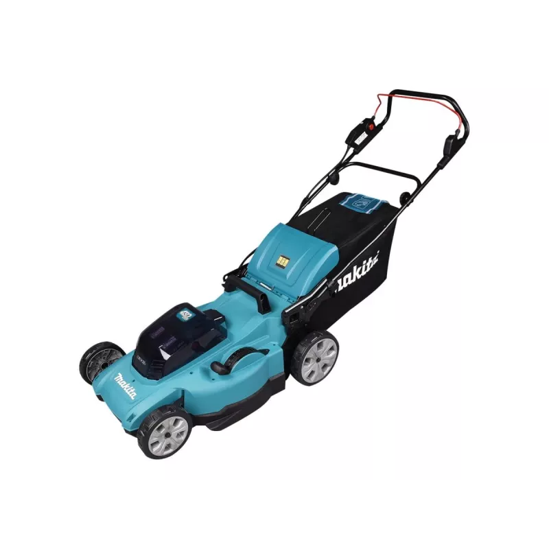 Cortador de relva Makita DLM480Z manual a bateria preto, turquesa