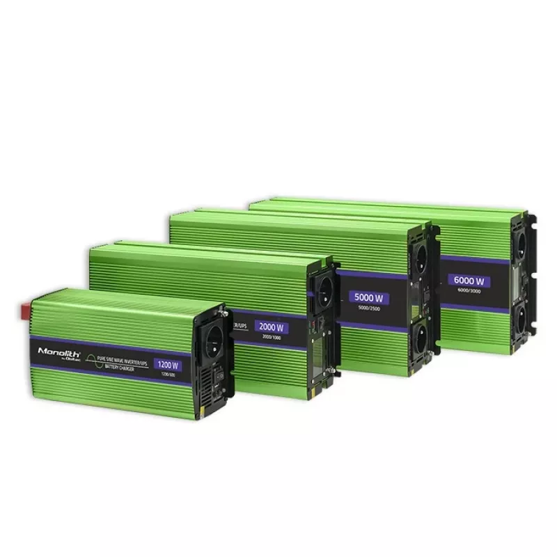 Inversor automóvel Qoltec Monolith 1200 W Verde 12 V