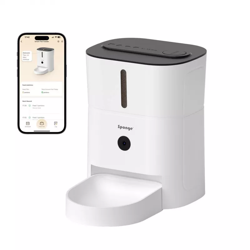 Comedouro inteligente para animais de estimação com câmara Sponge SPONGE Pet Feeder Smart Camera