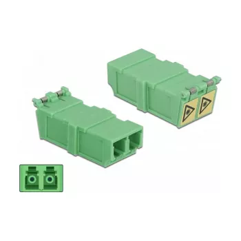 Acoplador de fibra ótica DeLOCK 85927 LC duplex fêmea para fêmea 4 unid.