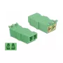 Acoplador de fibra ótica DeLOCK 85927 LC duplex fêmea para fêmea 4 unid.