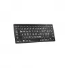 Teclado Logickeyboard Universal Bluetooth LKB-LPWB-BTPC-DE QWERTZ alemão preto
